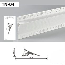 Thanh Nhôm Phào Chỉ Hắt Trần Lắp Âm 3m | TN-04