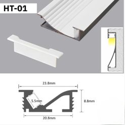 Thanh Nhôm Phào Chỉ Hắt Trần Lắp Nổi 3m | HT-01