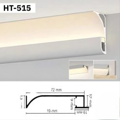 Thanh Nhôm Phào Chỉ Hắt Trần Lắp Nổi 2m | HT-515