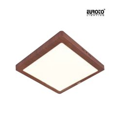 Đèn LED Ốp Trần Nổi Vuông Viền Vân Gỗ Euroto / 24W