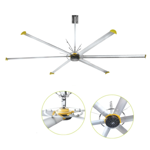 Quạt trần công nghiệp HVLS động cơ DC 6.2m