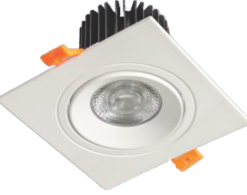 Anfaco - Âm Trần Vuông Chiếu Điểm Chỉnh Góc Thân Trắng 9W | AFC 767/1T
