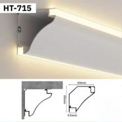 Thanh Nhôm Phào Chỉ Hắt Trần Lắp Nổi 2m | HT-715/2