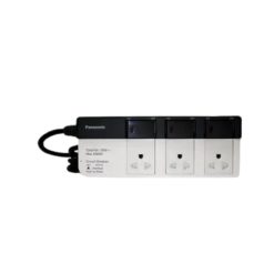 Panasonic Ổ Cắm Có Dây - Bộ 3 Ổ Cắm 3 Chấu, 3 Công Tắc | WCHG28334