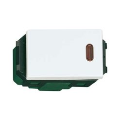 Panasonic FullWide - Công Tắc B 1 Chiều Có Đèn Báo - Màu Trắng | WEG5141SW