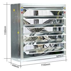 Quạt hút công nghiệp vuông 1100x1100x400mm